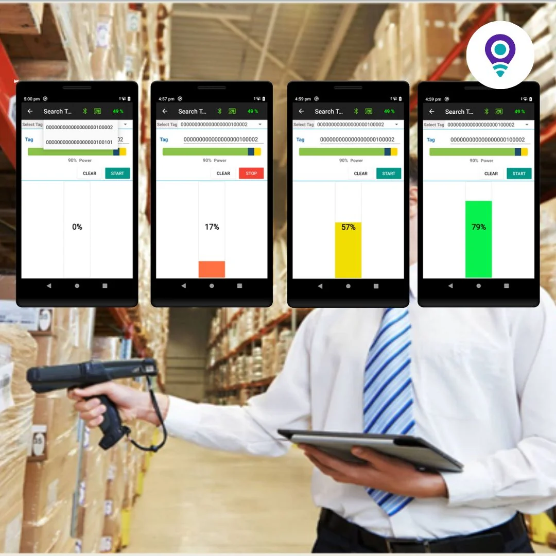 Warehouse inventory and recorded-location illustration